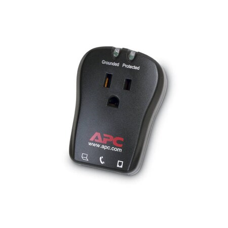 Apc SurgeArrest Notebook 1-Outlet 120V Surge Protector w/Phone Line P1T